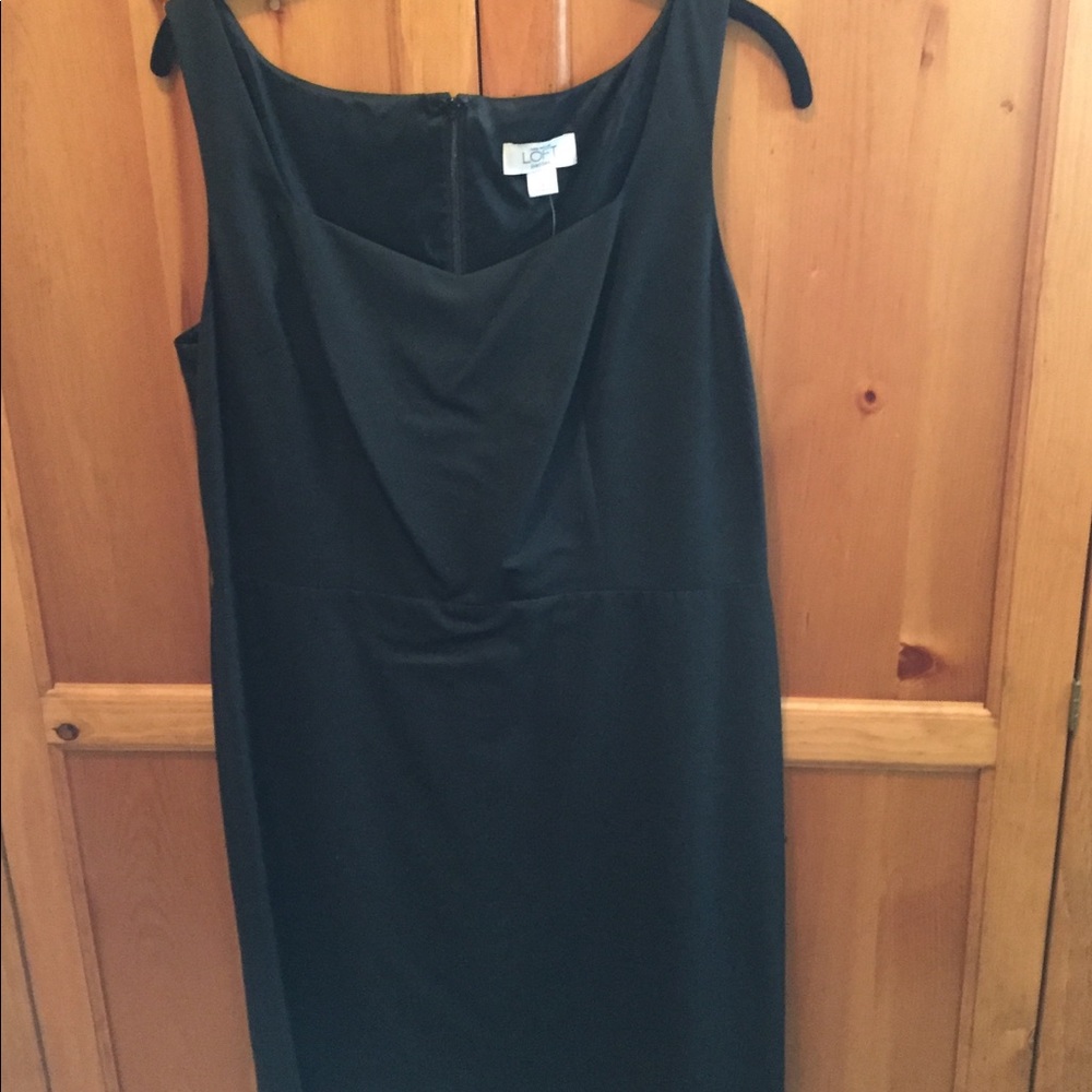 Ann Taylor Loft black cocktail dress